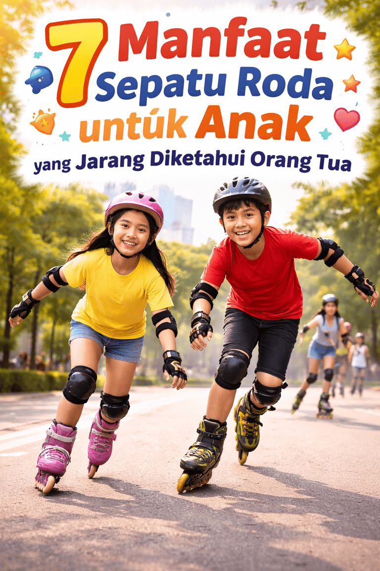 Anak Kecanduan Gadget Ini 7 Manfaat Sepatu Roda untuk Anak