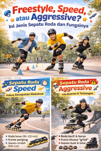 Freestyle, Speed, atau Aggressive? Ini Jenis Sepatu Roda dan Fungsinya